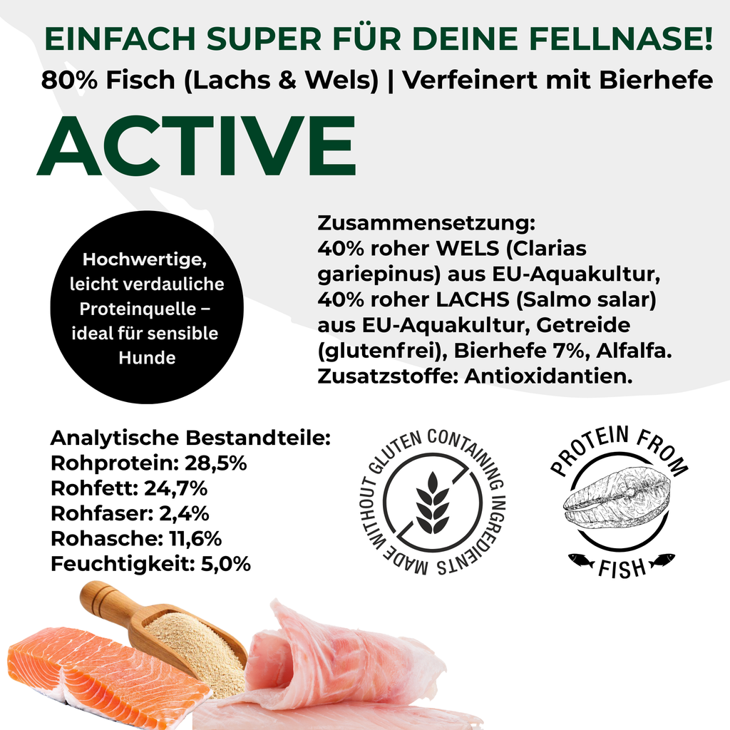 PETEFCO | ACTIVE BITES | 80% Fish | 3x100g | recompensa pentru caini