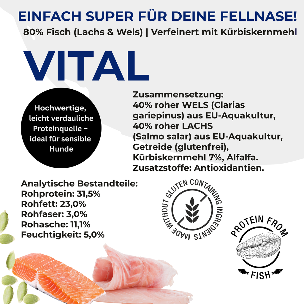 PETEFCO | VITAL BITES | 80% Fish | 6x100g | recompensa pentru caini