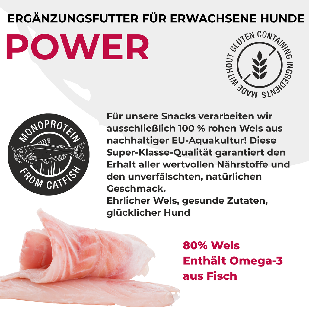 PETEFCO | POWER BITES | 80% Fish | 3x100g | recompensa pentru cainiPETEFCO | POWER BITES | 80% Fish | 3x100g | recompensa pentru caini